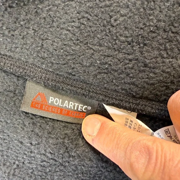 L.L.Bean‎ Gray Fleece Full Zip Jacket women's Polartec LRG. Comfort, sporty warm - Picture 14 of 16